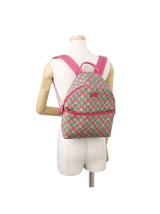 Gucci Backpack GG Supreme Flower Print Children Kids Kim Seungyoung main image 6